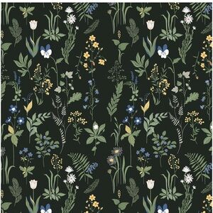 Removable Peel & Stick Wallpaper Boho 17.5 x 118 in Floral Bedroom Bathroom OCT